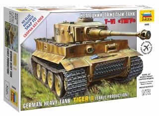 Zvezda - Pz.Kpfw.VI Tiger I, Snap Kit 5002, 1/72