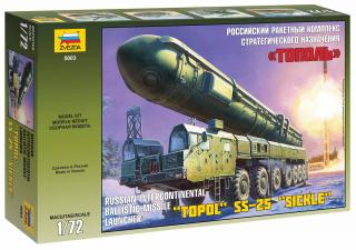 Zvezda - raketový komplex RS-12M Topol / SS-25 Sickle /, Model Kit 5003, 1/72