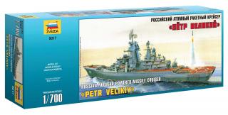 Zvezda - ruský bitevní křižník Pjotr Velikij, Model Kit 9017, 1/700