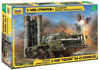 Zvezda - S-400  Triumf  Missile System, Model Kit 5068, 1/72