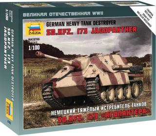 Zvezda - Sd.Kfz.173 Jagdpanther, Wehrmacht, Wargames (WWII) 6183, 1/100