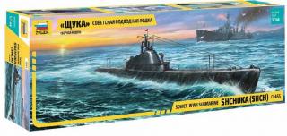 Zvezda -  Shchuka  ruská ponorka WWII, Model Kit 9041, 1/144