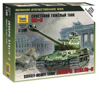 Zvezda - sovětský těžký tank IS-2, Wargames (WWII) 6201, 1/100