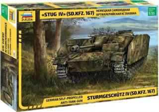 Zvezda - Sturmgeschütz IV, Modelkit tank 3661, 1/35