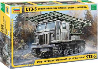 Zvezda - STZ-5 s BM-13  KATYUSHA , Model kit military 3700, 1/35