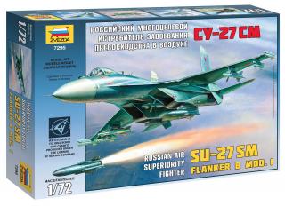 Zvezda - Suchoj Su-27 SM ''Flanker'', Model Kit 7295, 1/72