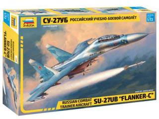 Zvezda - Suchoj Su-27 UB  Flanker-C , Model Kit 7294, 1/72