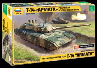 Zvezda - T-14  Armata , ruská armáda, Model Kit 3670, 1/35