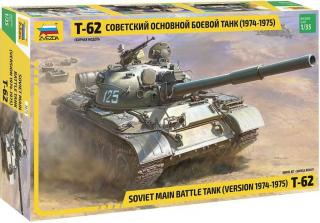 Zvezda - T-62 Version 1974 - 1975, Model kit tank 3673, 1/35