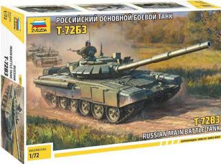 Zvezda - T-72 B3, bojový tank, Model Kit tank 5071, 1/72