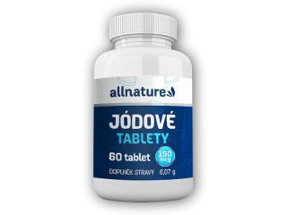 Allnature Jódové tablety 60 tablet + DÁREK ZDARMA