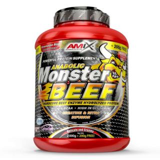 Amix Anabolic Monster BEEF 90% Protein 1000g  + šťavnatá tyčinka ZDARMA Varianta: vanilla-lime + DÁREK ZDARMA