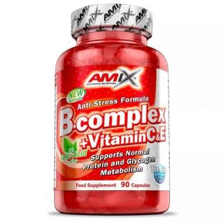 Amix B-Complex + Vitamin C + Vitamin E 90 kapslí + DÁREK ZDARMA