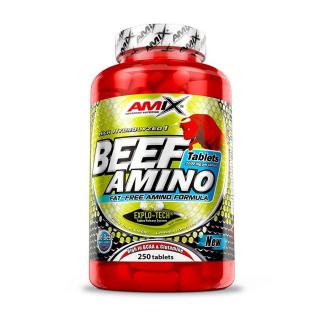 Amix Beef Amino 250 tablet  + šťavnatá tyčinka ZDARMA + DÁREK ZDARMA