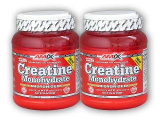 Amix Creatine Monohydrate 500g + 500g  + šťavnatá tyčinka ZDARMA + DÁREK ZDARMA