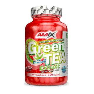 Amix Green TEA Extract with vitamin C 100 kapslí + DÁREK ZDARMA