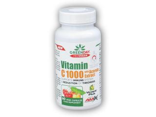 Amix GreenDay ProVEGAN Vitamin C 1000mg with Acerola 60 kapslí + DÁREK ZDARMA