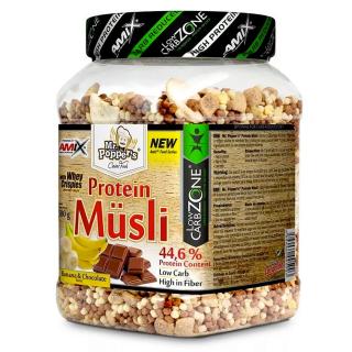 Amix Mr.Popper´s High Protein Musli 500g Varianta: strawberry-vanilla + DÁREK ZDARMA