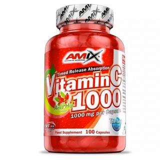 Amix Vitamin C 1000mg + Rose Hips 100 kapslí + DÁREK ZDARMA