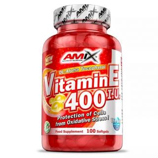 Amix Vitamin E 400IU 100 softgels + DÁREK ZDARMA