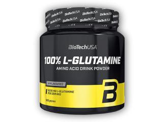 BioTech USA 100% L-glutamine 500g  + šťavnatá tyčinka ZDARMA + DÁREK ZDARMA