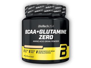 BioTech USA BCAA + Glutamine Zero 480g  + šťavnatá tyčinka ZDARMA Varianta: broskvový ledový čaj + DÁREK ZDARMA