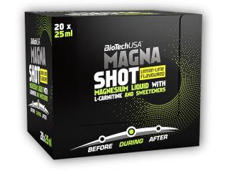 BioTech USA Magna Shot 20 x 25ml  + šťavnatá tyčinka ZDARMA Varianta: citron-limetka + DÁREK ZDARMA