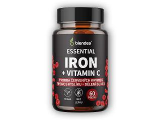 Blendea Blendea Železo + vitamin C 60 kapslí + DÁREK ZDARMA