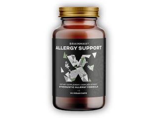 BrainMax Allergy Support, Alergie a Dýchací Cesty 90 rostlinných kapslí  + šťavnatá tyčinka ZDARMA + DÁREK ZDARMA