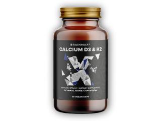 BrainMax Calcium D3 & K2, vápník s vitamínem D3 & K2, 90 rostlinných kapslí  + šťavnatá tyčinka ZDARMA + DÁREK ZDARMA