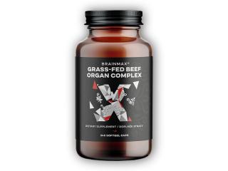 BrainMax Grass-Fed Beef Organ complex, hovězí orgány, 240 kapslí  + šťavnatá tyčinka ZDARMA + DÁREK ZDARMA