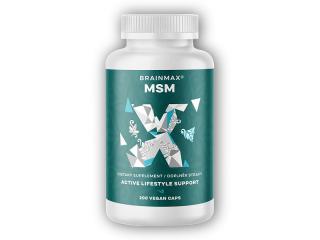 BrainMax MSM 800mg 200 rostlinných kapslí + DÁREK ZDARMA