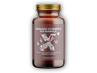 BrainMax Organic Vitamin C BIO Acerola, vitamín C z Aceroly 60 rostlinných kapslí + DÁREK ZDARMA