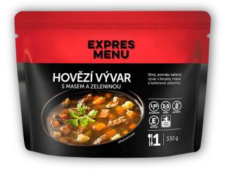Expres Menu Hovězí vývar se zeleninou 330g + DÁREK ZDARMA