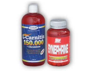 Fitsport L-Carnitin 150000+Chrom.1l+ Synephrine 100cps Varianta: třešeň - malina + DÁREK ZDARMA
