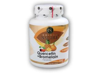 Golden Natur Quercetin + Bromelain komplex 100 kapslí  + šťavnatá tyčinka ZDARMA + DÁREK ZDARMA