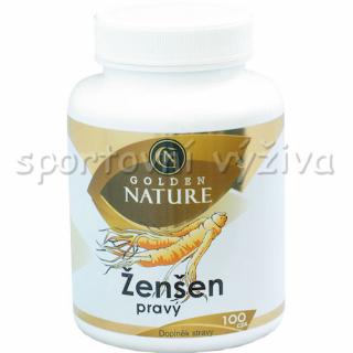 Golden Natur Ženšen pravý 4% ginsenosidů 100 kapslí + DÁREK ZDARMA