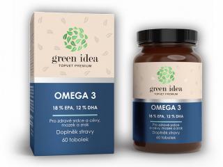Green Idea Omega 3 1000mg 60 tobolek + DÁREK ZDARMA