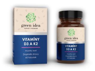 Green Idea Vitamin D3K2 60 kapslí + DÁREK ZDARMA