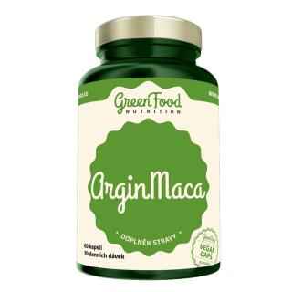 GreenFood Nutrition Argin Maca 60 vegan kapslí + DÁREK ZDARMA