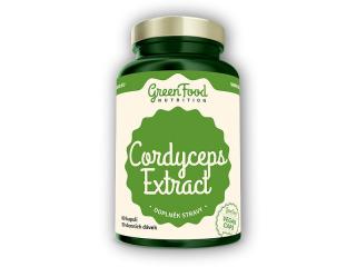 GreenFood Nutrition Cordyceps extract 90 vegan kapslí + DÁREK ZDARMA
