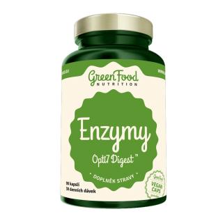 GreenFood Nutrition Enzymy opti 7 digest 90 vegan kapslí + DÁREK ZDARMA