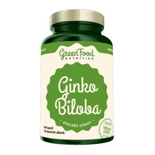 GreenFood Nutrition Ginkgo biloba 60 vegan kapslí + DÁREK ZDARMA