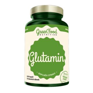 GreenFood Nutrition Glutamin 120 vegan kapslí + DÁREK ZDARMA