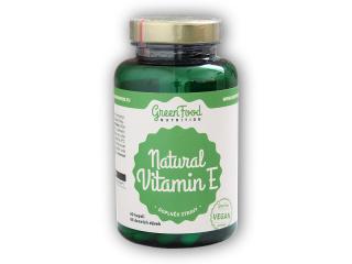 GreenFood Nutrition Natural vitamín E 60 kapslí + DÁREK ZDARMA