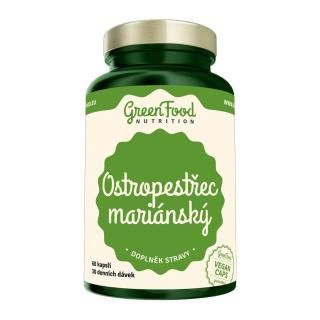 GreenFood Nutrition Ostropestřec mariánský 60 vegan kapslí + DÁREK ZDARMA