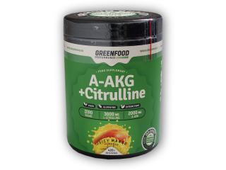 GreenFood Nutrition Performance A-AKG Citrulline malate 420g Varianta: melounový juice + DÁREK ZDARMA