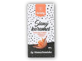 Grizly by @mamadomisha Karamelová čokoláda Slaný karamel 80g + DÁREK ZDARMA