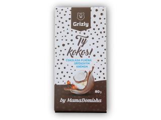 Grizly by @mamadomisha Mléčná čokoláda Ty kokos! 80g + DÁREK ZDARMA