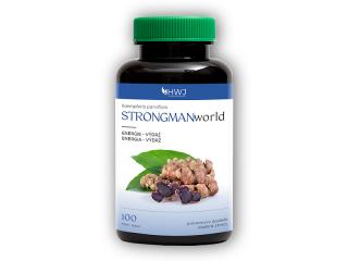 Herbal World STRONGMANworld - Zázvor černý 100 kapslí  + šťavnatá tyčinka ZDARMA + DÁREK ZDARMA